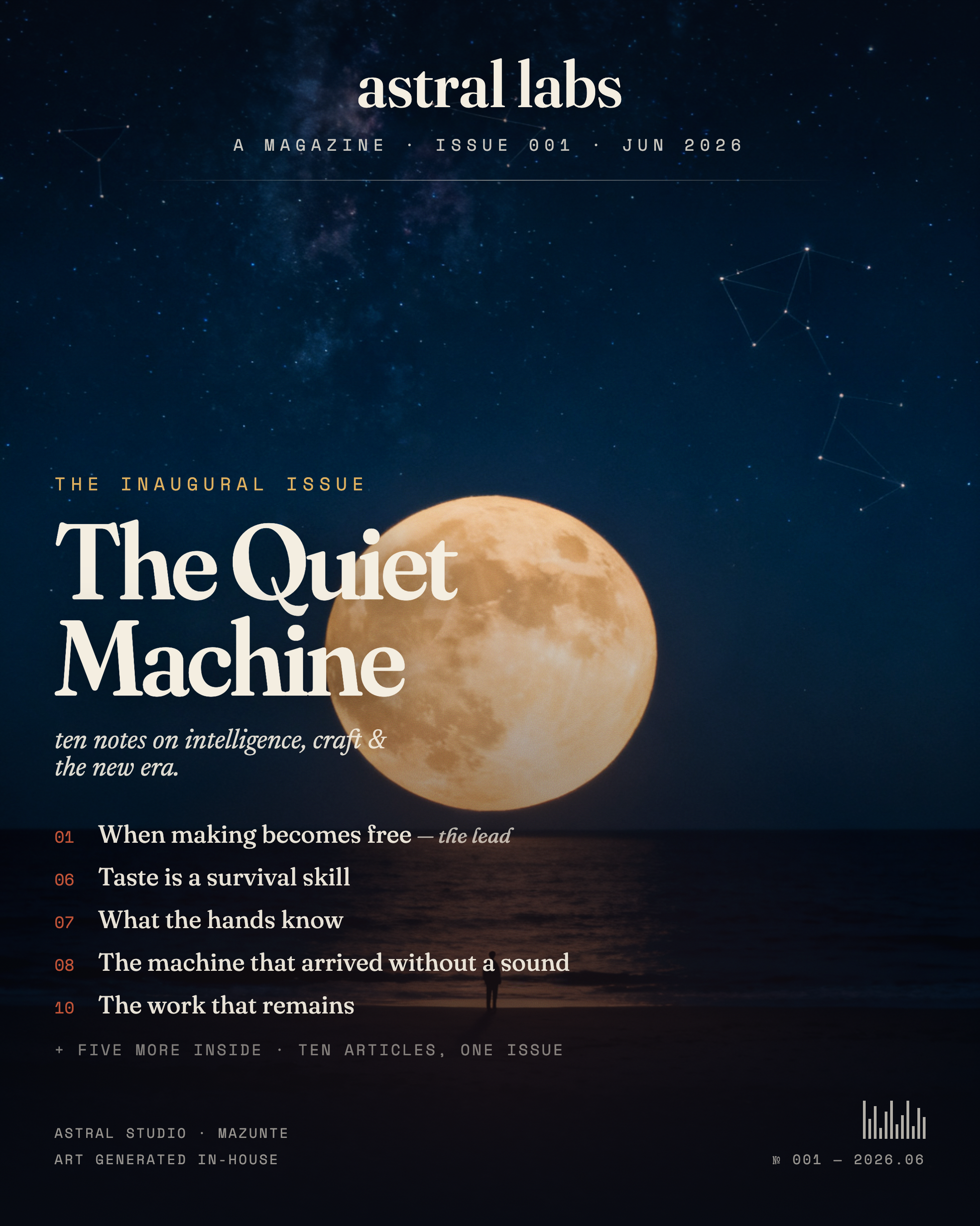 Issue 001 — The Quiet Machine